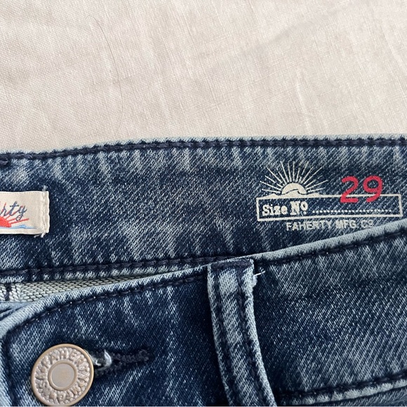 Faherty Blue Flare Women's Jeans - Picture 3 of 5